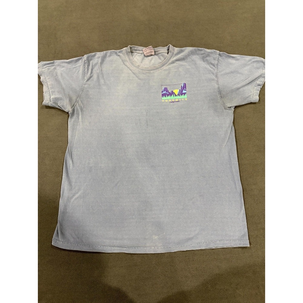 Comfort Colors T Shirt Mens XL Gray Yosemite National Park California Graphic
